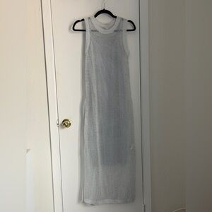 NWT Silver Sleeveless Knit Maxi Dress XS